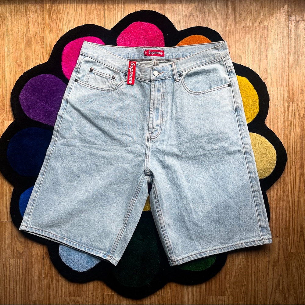 Supreme Sky Blue Jean Shorts